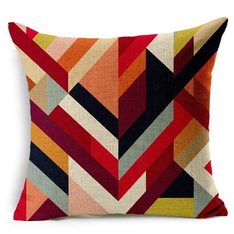 Wrought Studio Marcela Geometric Pillow Cover & Reviews Wayfair